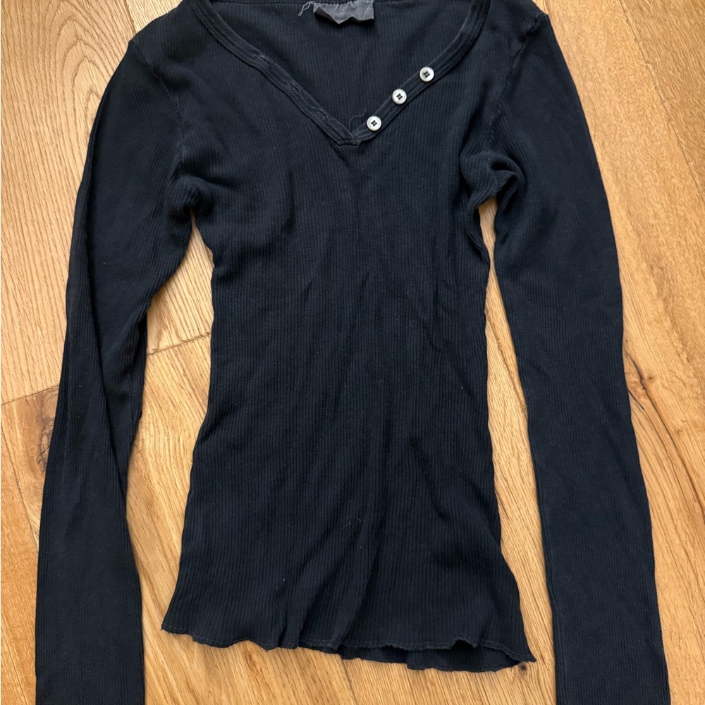 Black Long Sleeve Top